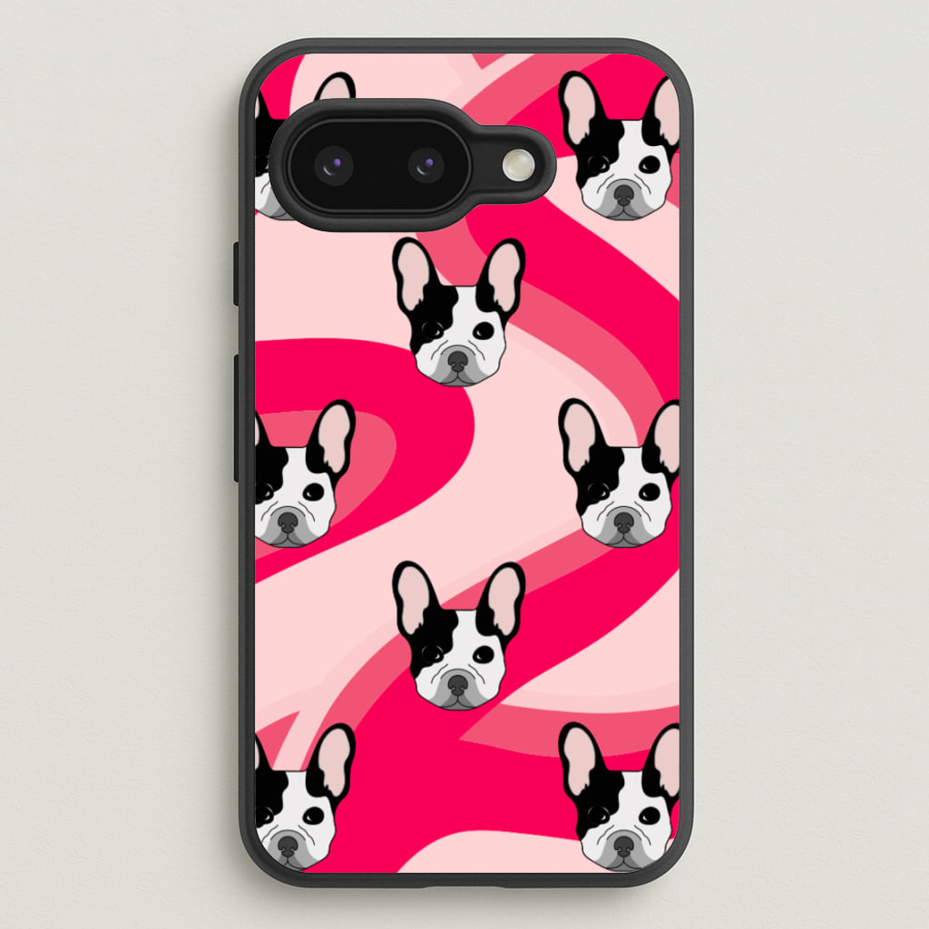 Abstact Frenchie - Dog Pattern - Dog Patterned Phone Case for Google Pixel 9a