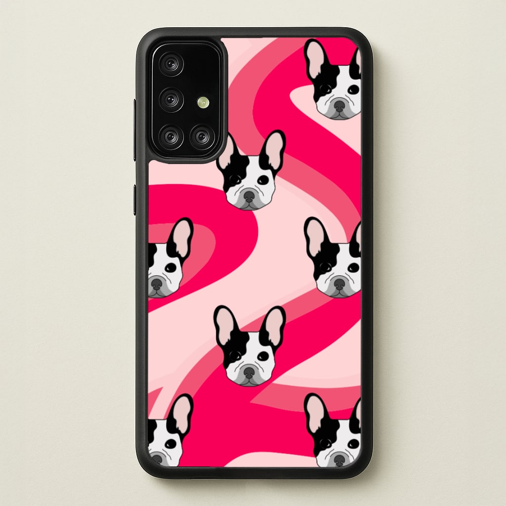Abstact Frenchie - Dog Pattern - Dog Patterned Phone Case for Galaxy A71