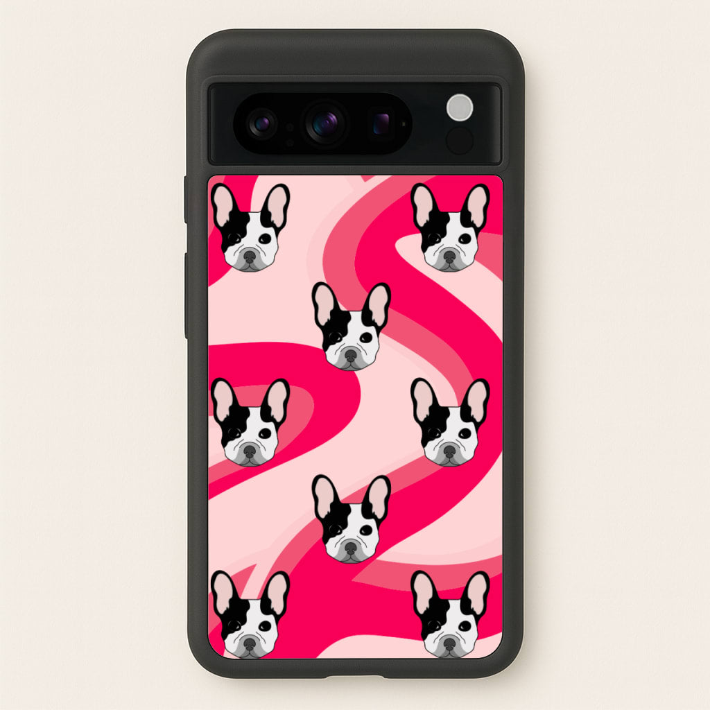 Abstact Frenchie - Dog Pattern - Dog Patterned Phone Case for Google Pixel 8 Pro