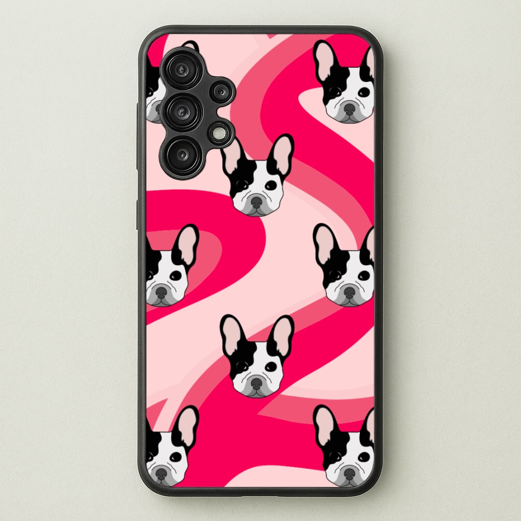Abstact Frenchie - Dog Pattern - Dog Patterned Phone Case for Galaxy A13