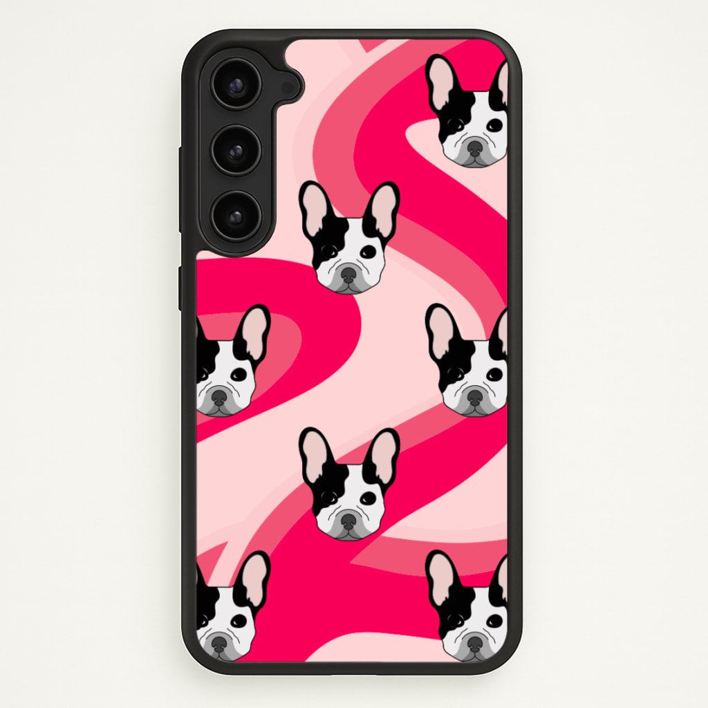 Abstact Frenchie - Dog Pattern - Dog Patterned Phone Case for Galaxy S23
