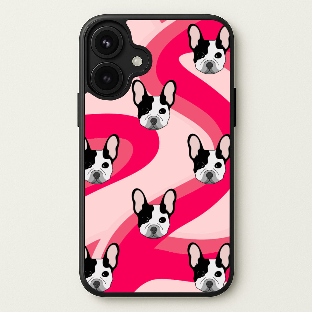 Abstact Frenchie - Dog Pattern Phone Case for iPhone 17