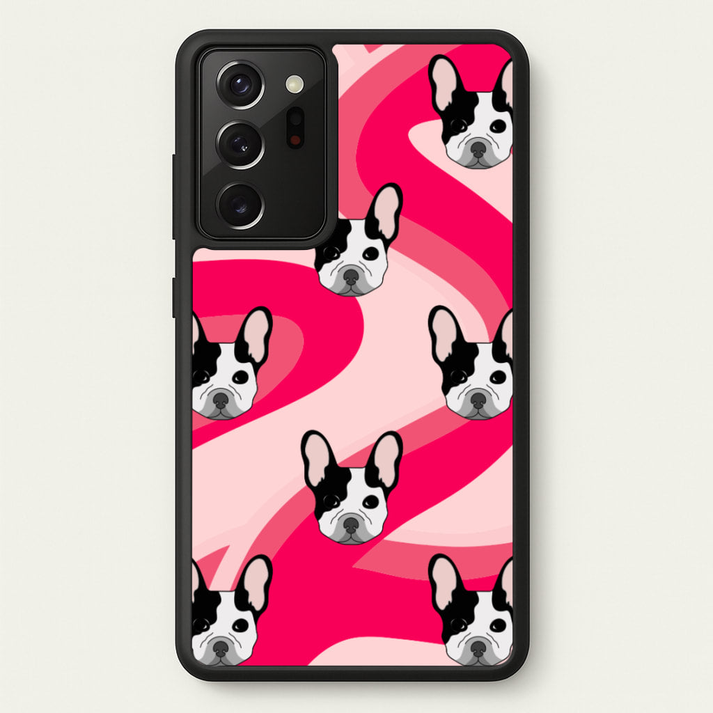 Abstact Frenchie - Dog Pattern - Dog Patterned Phone Case for Galaxy Note 20 Ultra