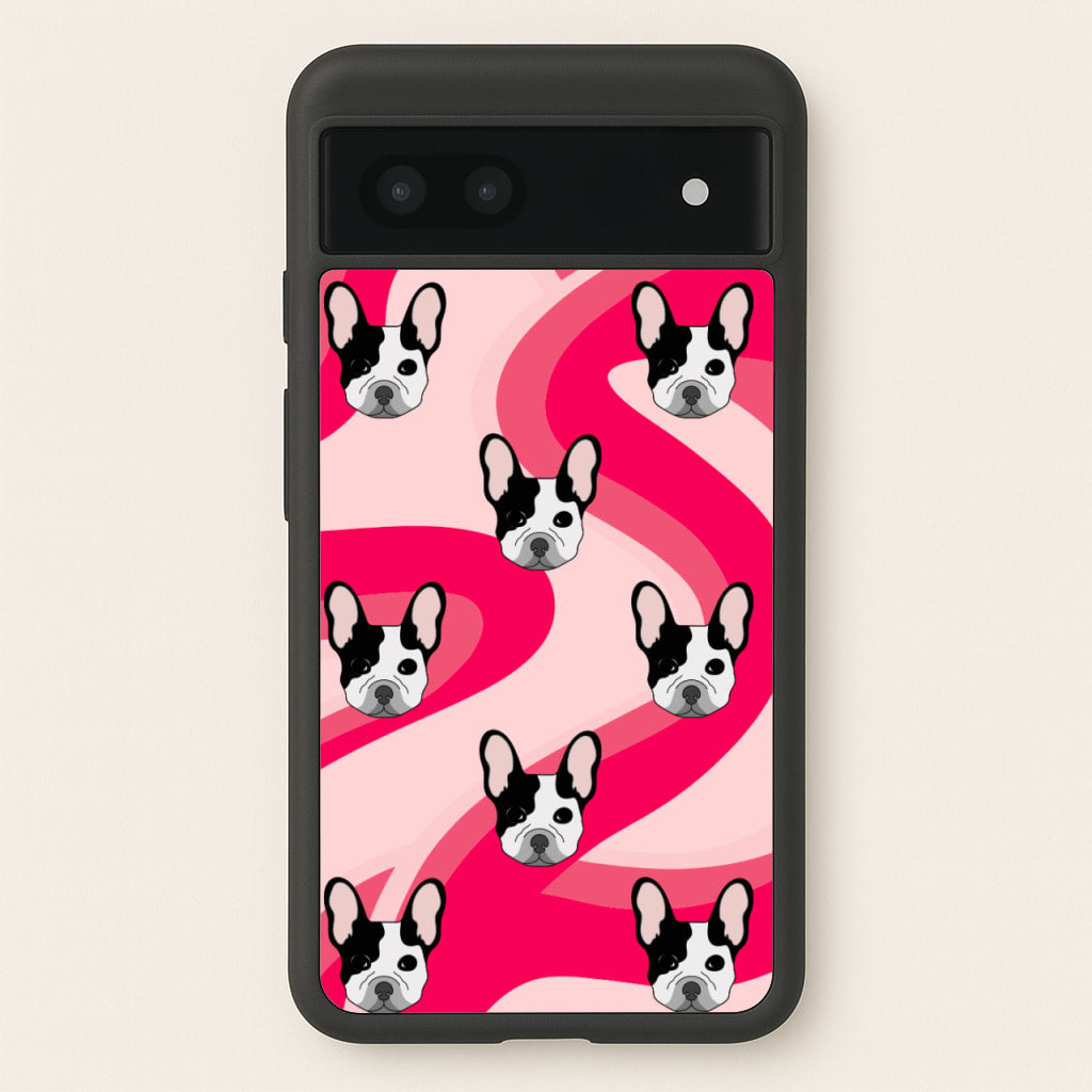 Abstact Frenchie - Dog Pattern - Dog Patterned Phone Case for Google Pixel 7a