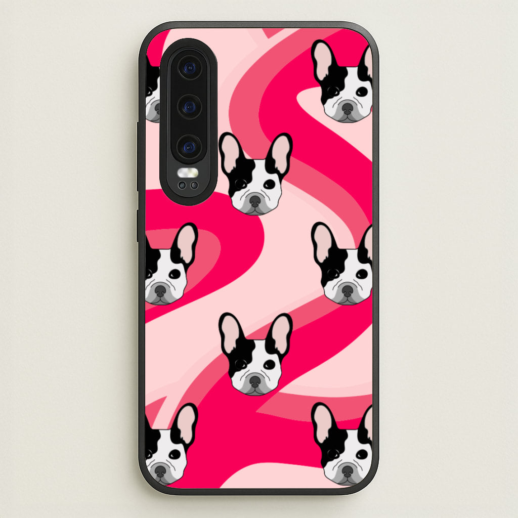 Abstact Frenchie - Dog Pattern - Dog Patterned Phone Case for Huawei P30