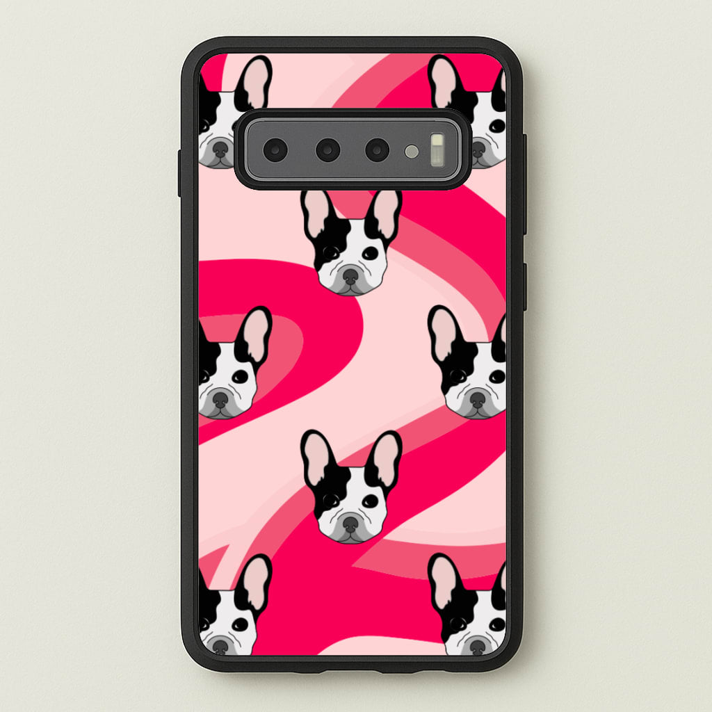 Abstact Frenchie - Dog Pattern - Dog Patterned Phone Case for Galaxy S10
