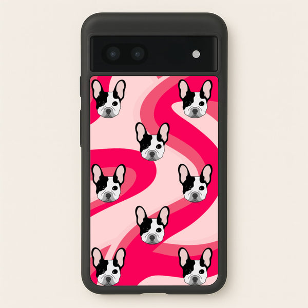 Abstact Frenchie - Dog Pattern - Dog Patterned Phone Case for Google Pixel 6a
