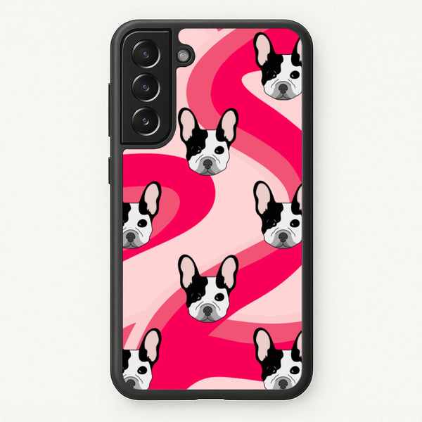 Abstact Frenchie - Dog Pattern - Dog Patterned Phone Case for Galaxy S22
