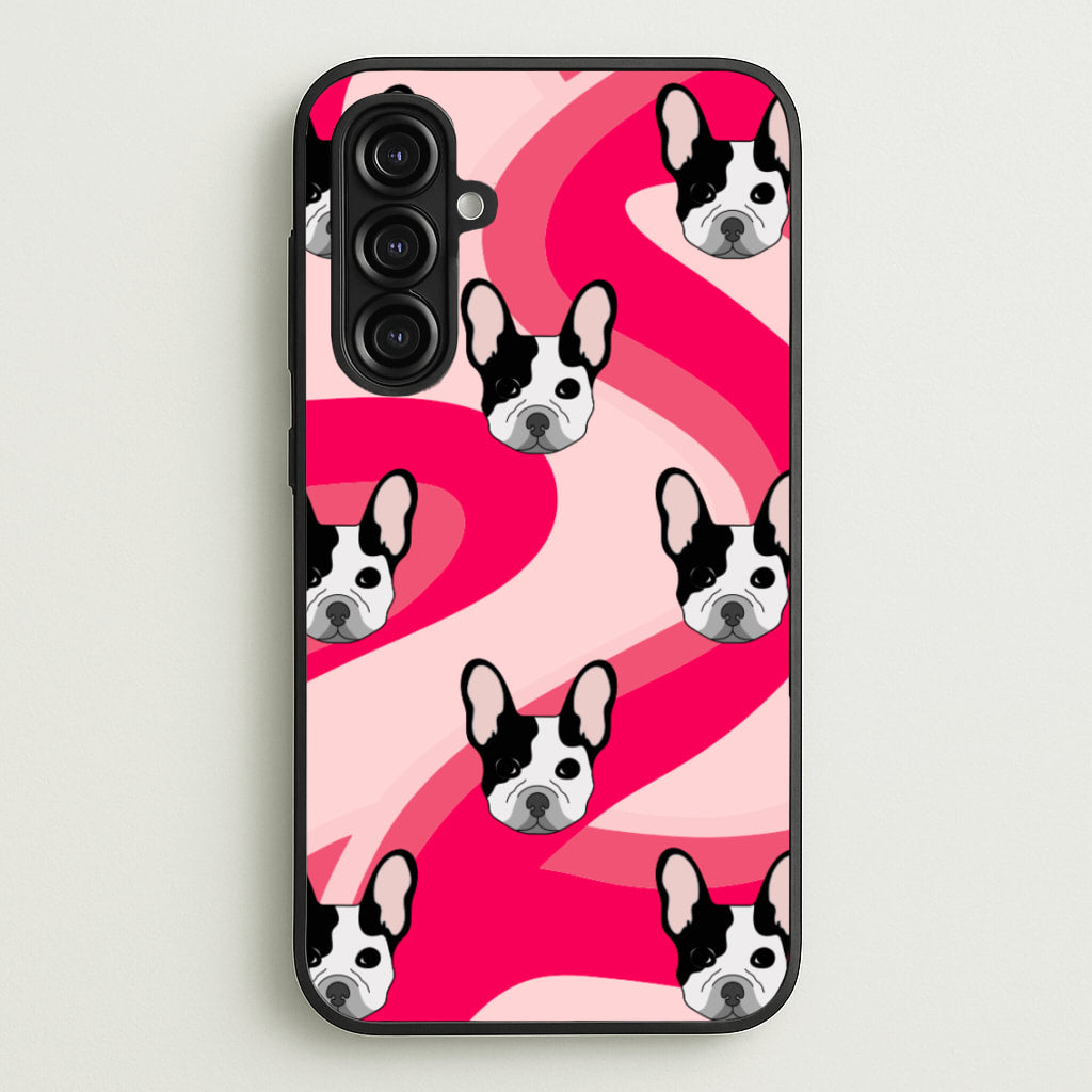 Abstact Frenchie - Dog Pattern - Dog Patterned Phone Case for Galaxy A16