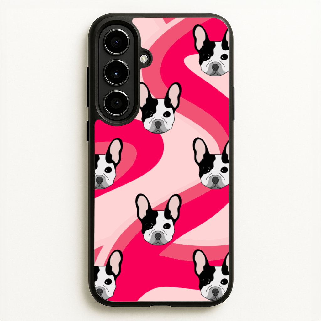 Abstact Frenchie - Dog Pattern - Dog Patterned Phone Case for Galaxy A56