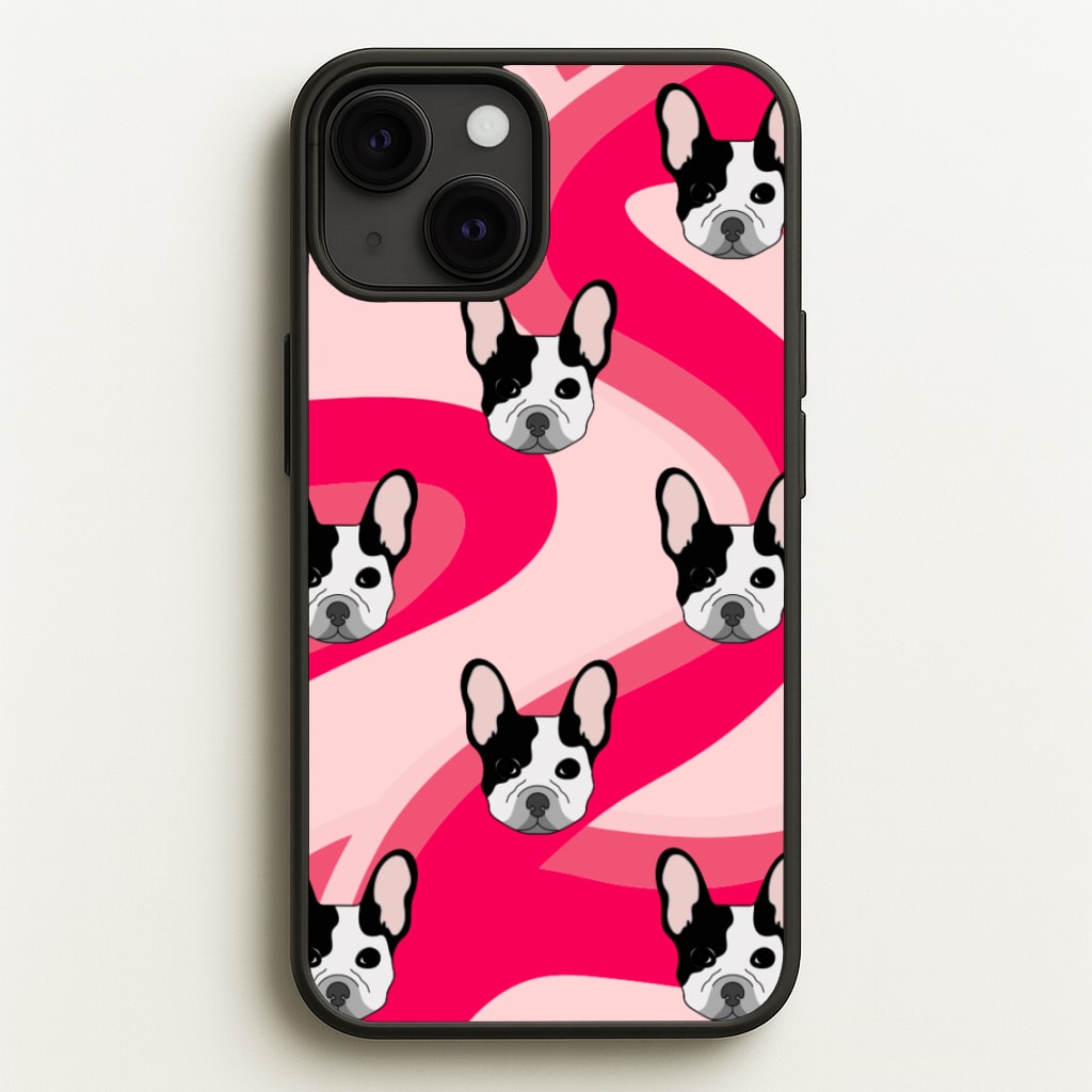 Abstact Frenchie - Dog Pattern - Dog Patterned Phone Case for iPhone 13 Mini