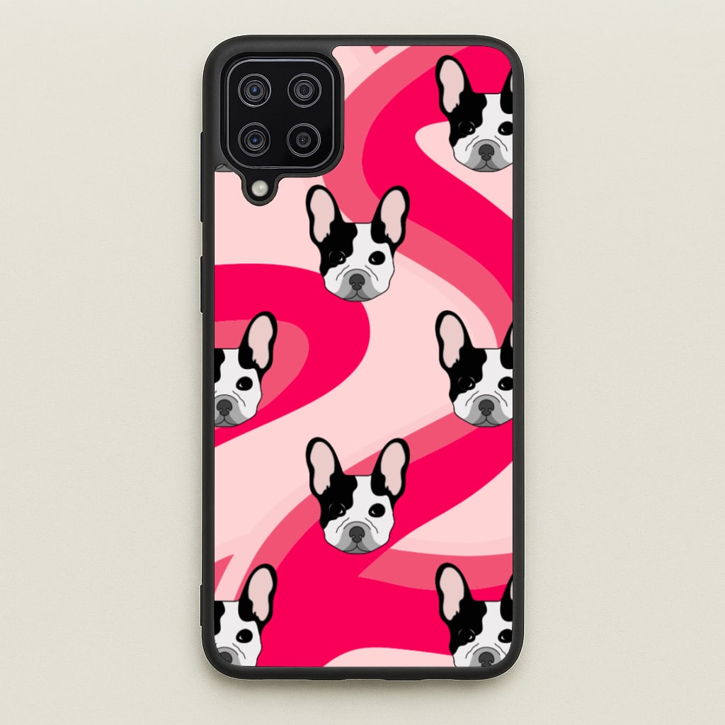 Abstact Frenchie - Dog Pattern - Dog Patterned Phone Case for Galaxy A12