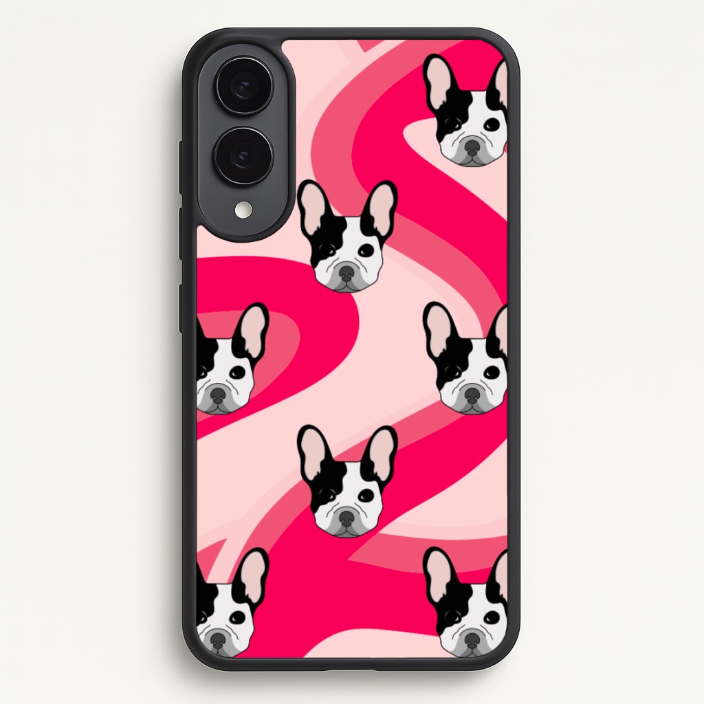Abstact Frenchie - Dog Pattern - Dog Patterned Phone Case for Galaxy S25 Edge
