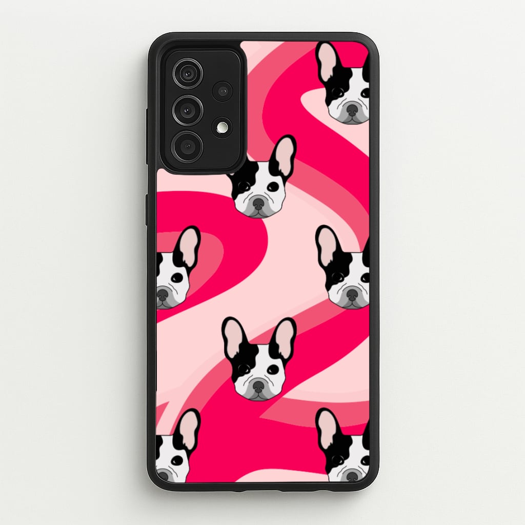 Abstact Frenchie - Dog Pattern - Dog Patterned Phone Case for Galaxy A52 / A52s