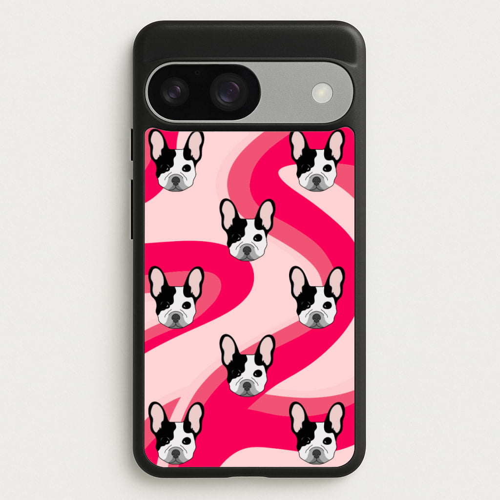 Abstact Frenchie - Dog Pattern - Dog Patterned Phone Case for Google Pixel 9 / 9 Pro