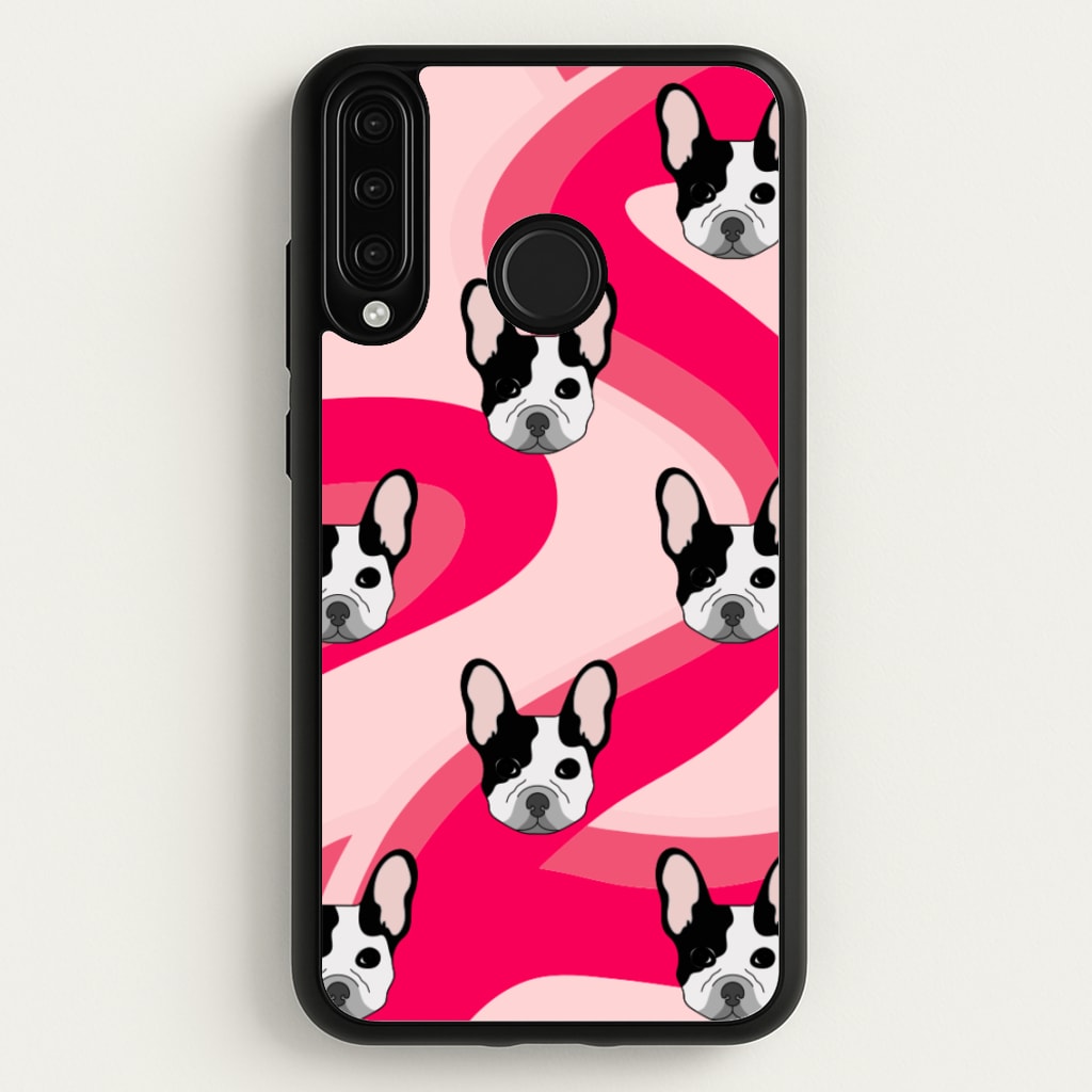 Abstact Frenchie - Dog Pattern - Dog Patterned Phone Case for Huawei P30 Lite