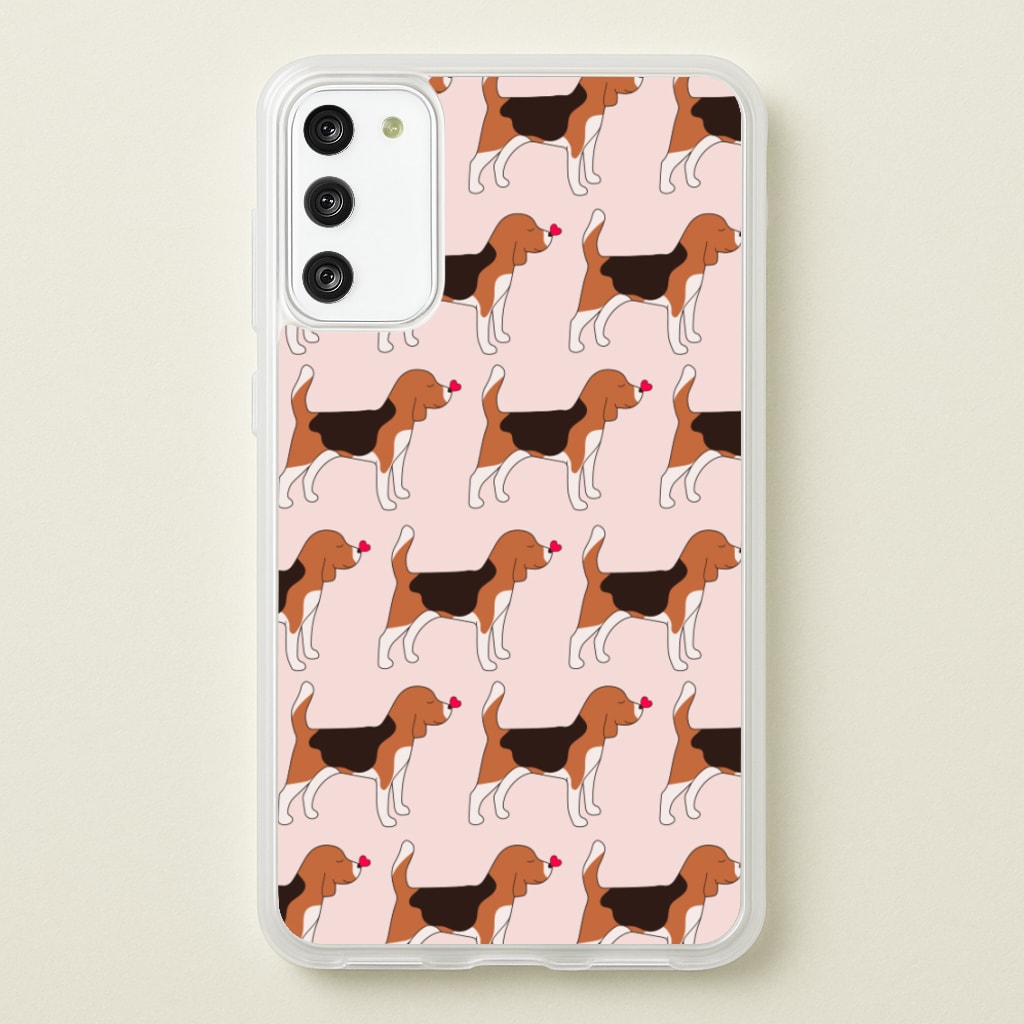 Love Beagle - Dog Pattern - Dog Patterned Phone Case for Galaxy S20FE