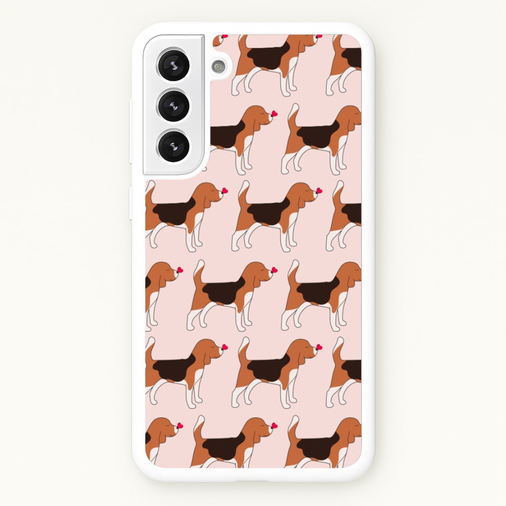 Love Beagle - Dog Pattern  - Dog Patterned Phone Case for Galaxy S22 Plus