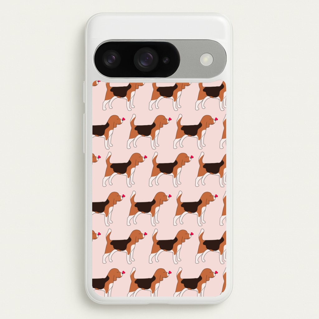 Love Beagle - Dog Pattern Phone Case for Google Pixel 10 / 10 Pro