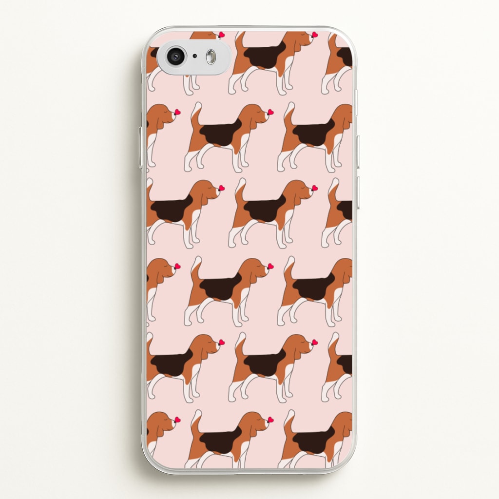 Love Beagle - Dog Pattern - Dog Patterned Phone Case for iPhone 5 / 5s / SE 2016