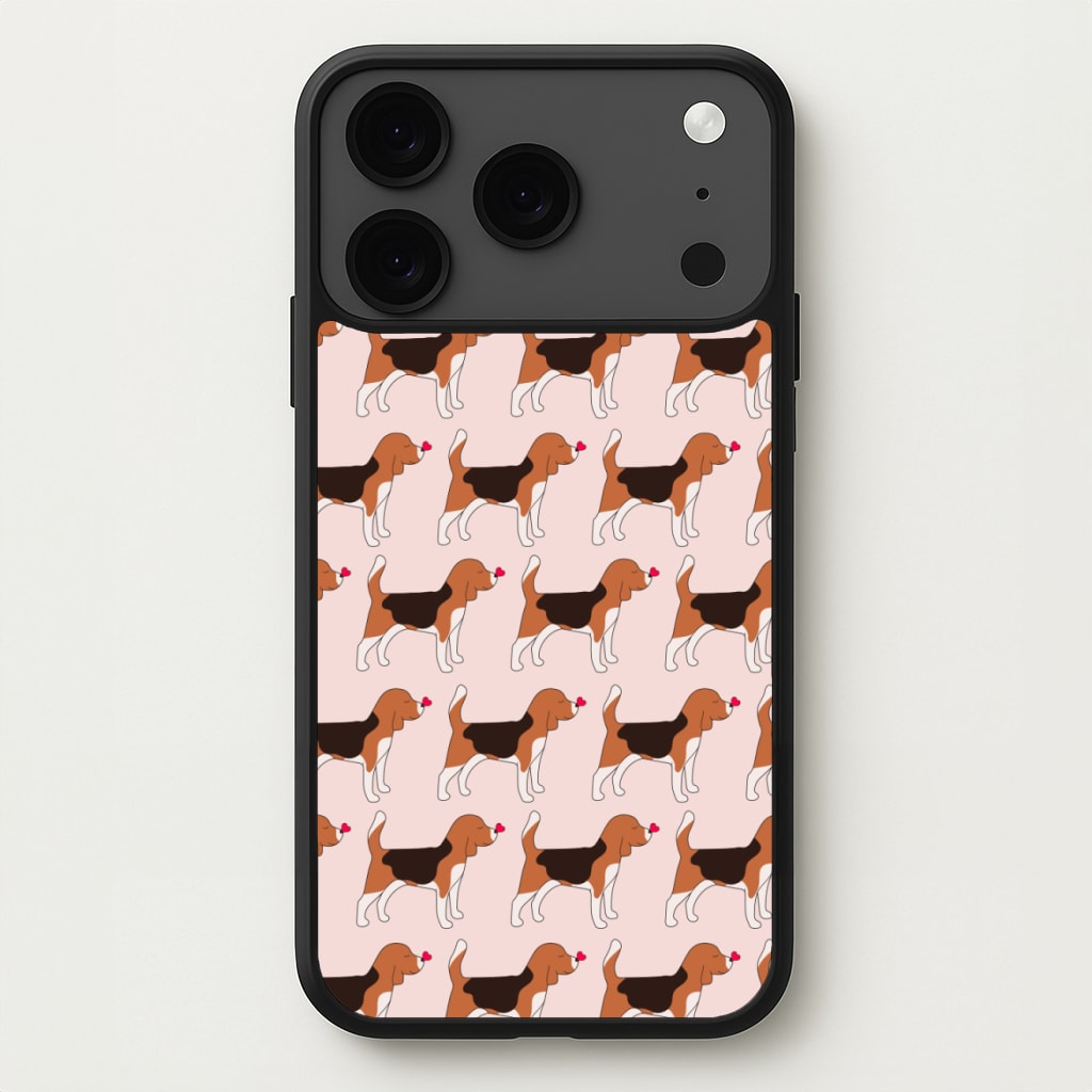 Love Beagle - Dog Pattern Phone Case for iPhone 17 Pro