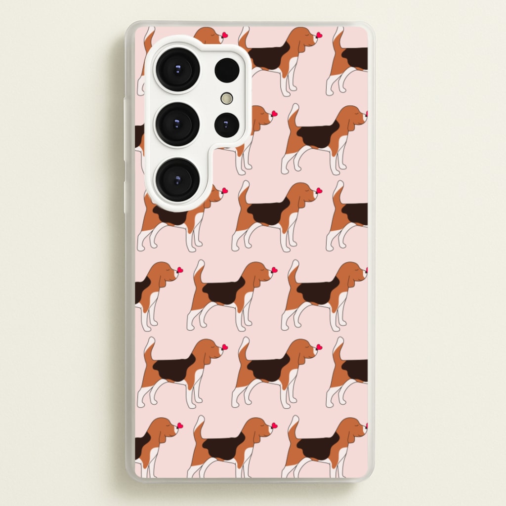 Love Beagle - Dog Pattern - Dog Patterned Phone Case for Galaxy S25 Ultra