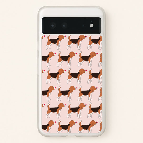Love Beagle - Dog Pattern - Dog Patterned Phone Case for Google Pixel 6