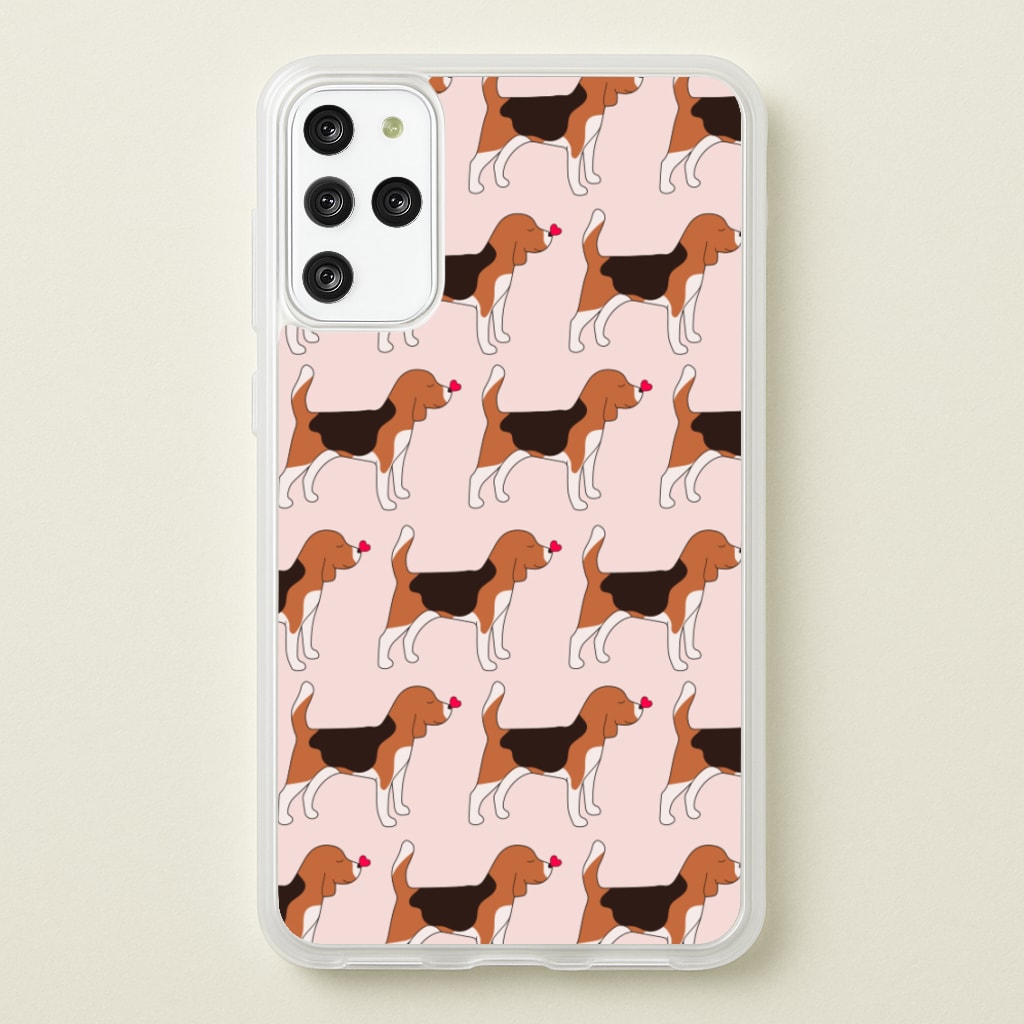 Love Beagle - Dog Pattern - Dog Patterned Phone Case for Galaxy S20 Plus