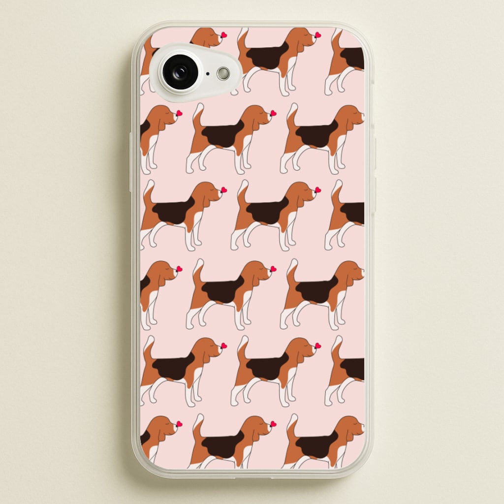 Love Beagle - Dog Pattern - Dog Patterned Phone Case for iPhone 16e