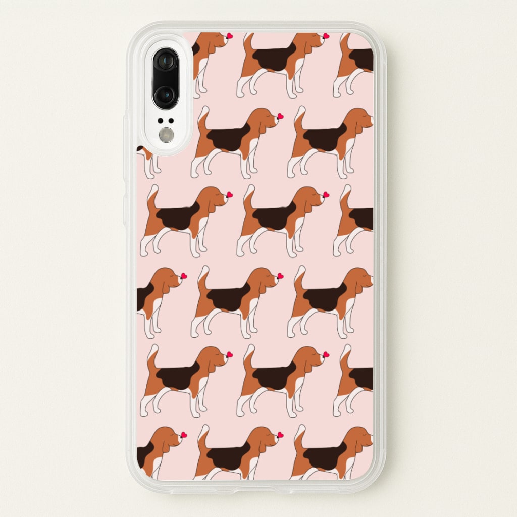 Love Beagle - Dog Pattern - Dog Patterned Phone Case for Huawei P20
