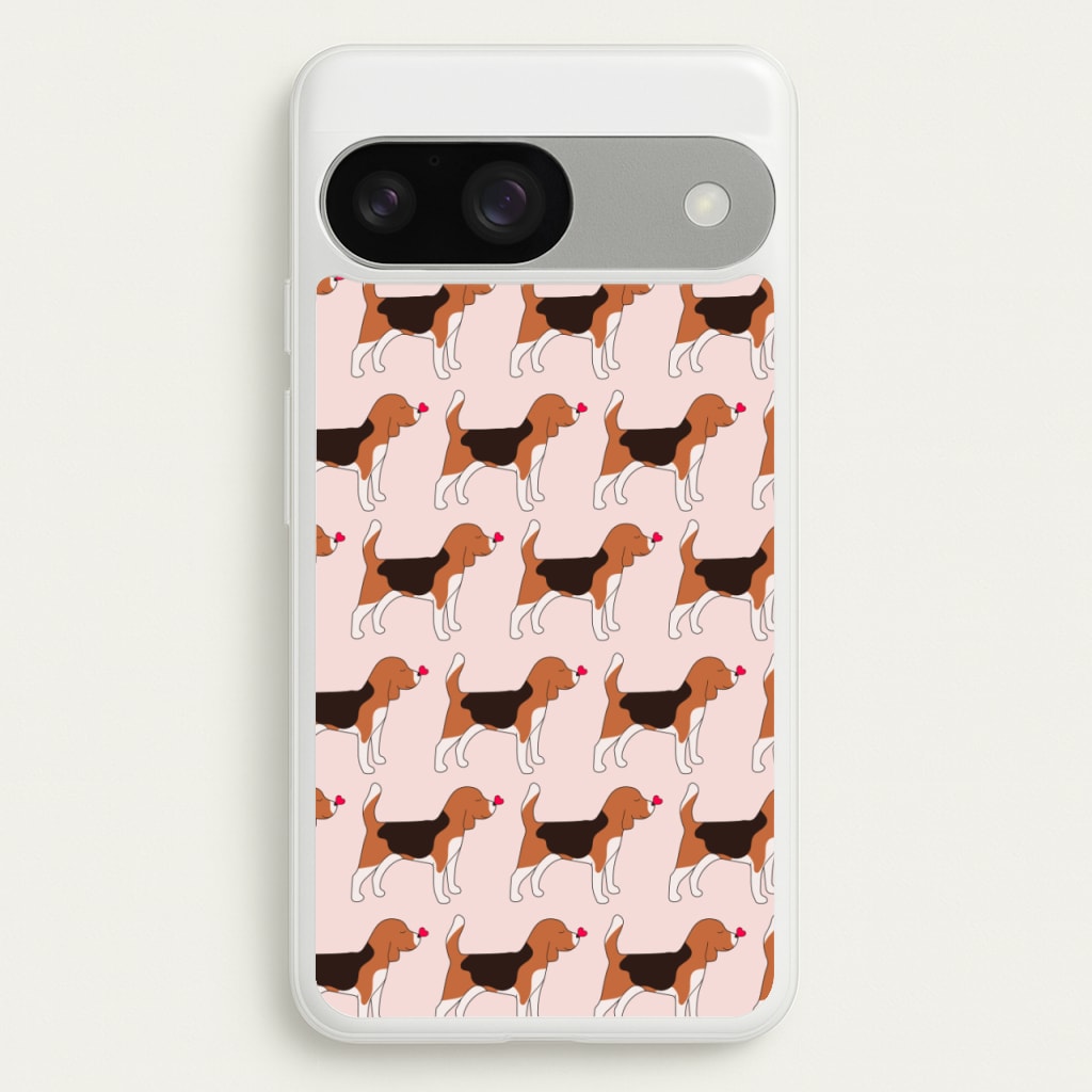 Love Beagle - Dog Pattern - Dog Patterned Phone Case for Google Pixel 9 / 9 Pro