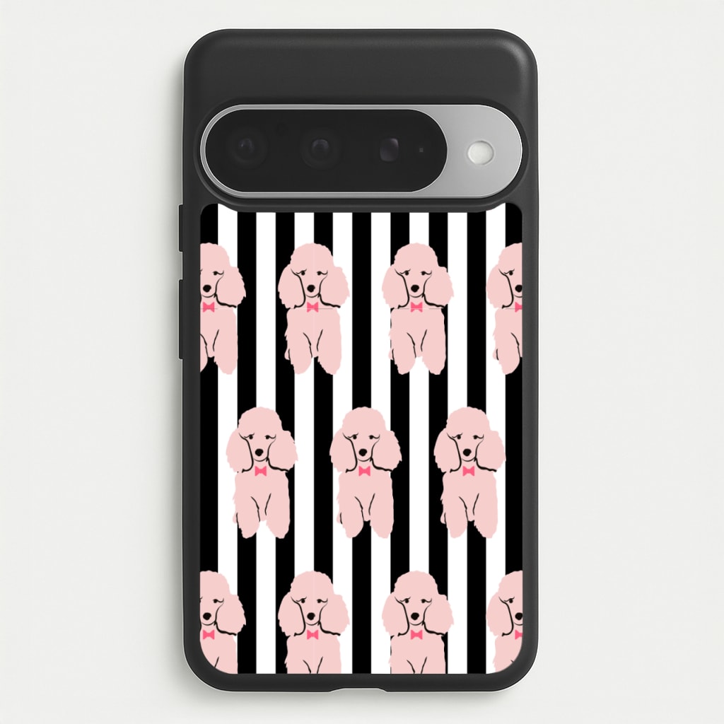 Striped Poodle - Dog Pattern Phone Case for Google Pixel 10 Pro XL
