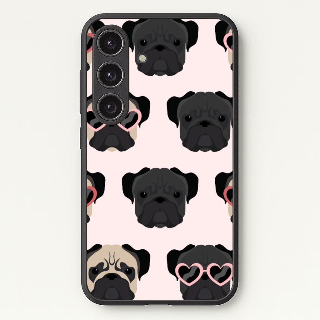 Sunny Pug Life - Dog Pattern - Dog Patterned Phone Case for Galaxy S24 Plus