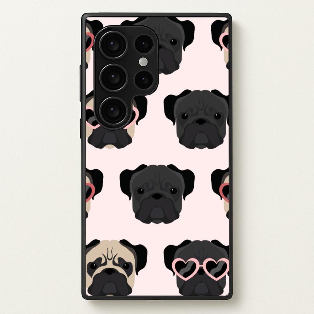 Sunny Pug Life - Dog Pattern - Dog Patterned Phone Case for Galaxy S24 Ultra