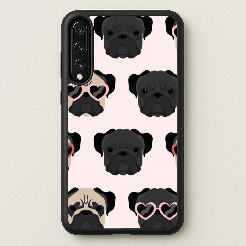 Sunny Pug Life - Dog Pattern - Dog Patterned Phone Case for Huawei P20 Pro