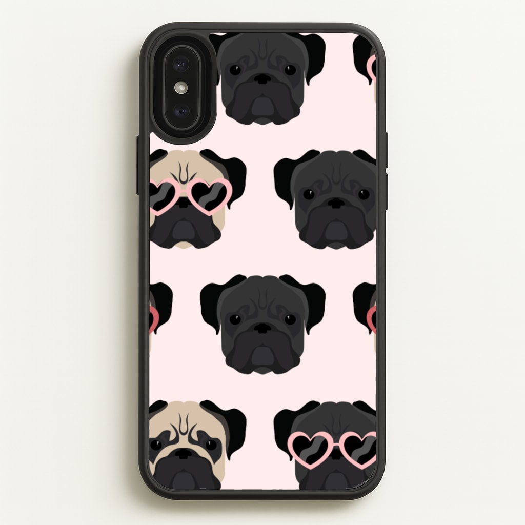 Sunny Pug Life - Dog Pattern - Dog Patterned Phone Case for iPhone XS Max