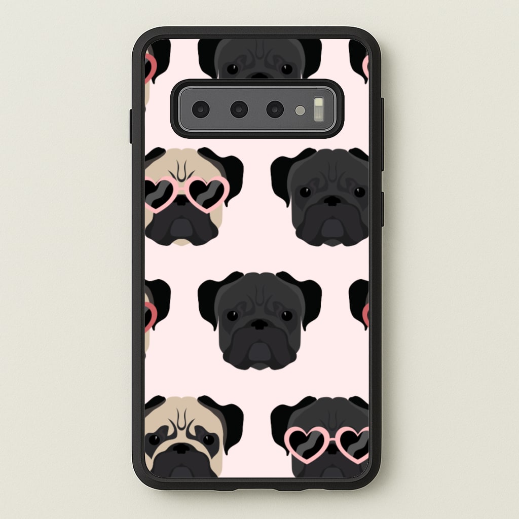 Sunny Pug Life - Dog Pattern - Dog Patterned Phone Case for Galaxy S10 Plus