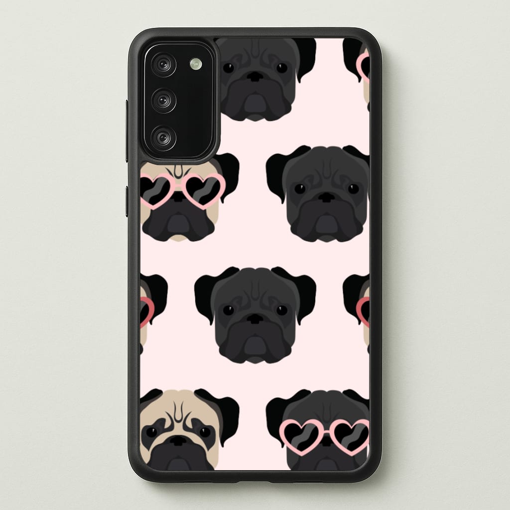Sunny Pug Life - Dog Pattern - Dog Patterned Phone Case for Galaxy S20