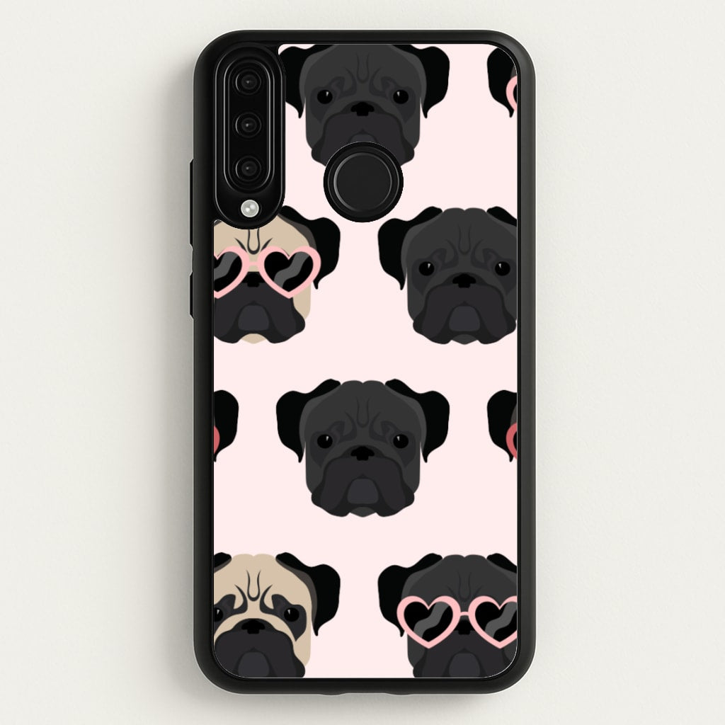 Sunny Pug Life - Dog Pattern - Dog Patterned Phone Case for Huawei P30 Lite