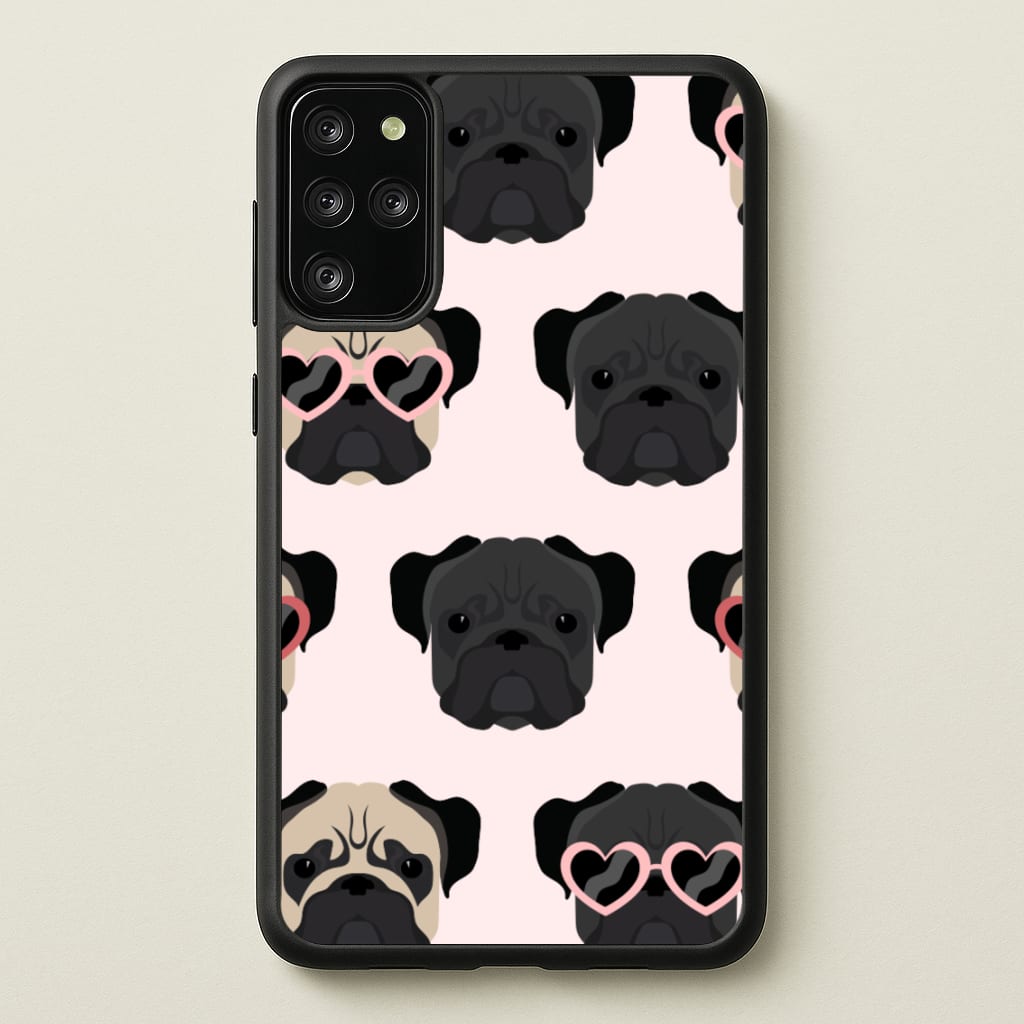 Sunny Pug Life - Dog Pattern - Dog Patterned Phone Case for Galaxy S20 Plus