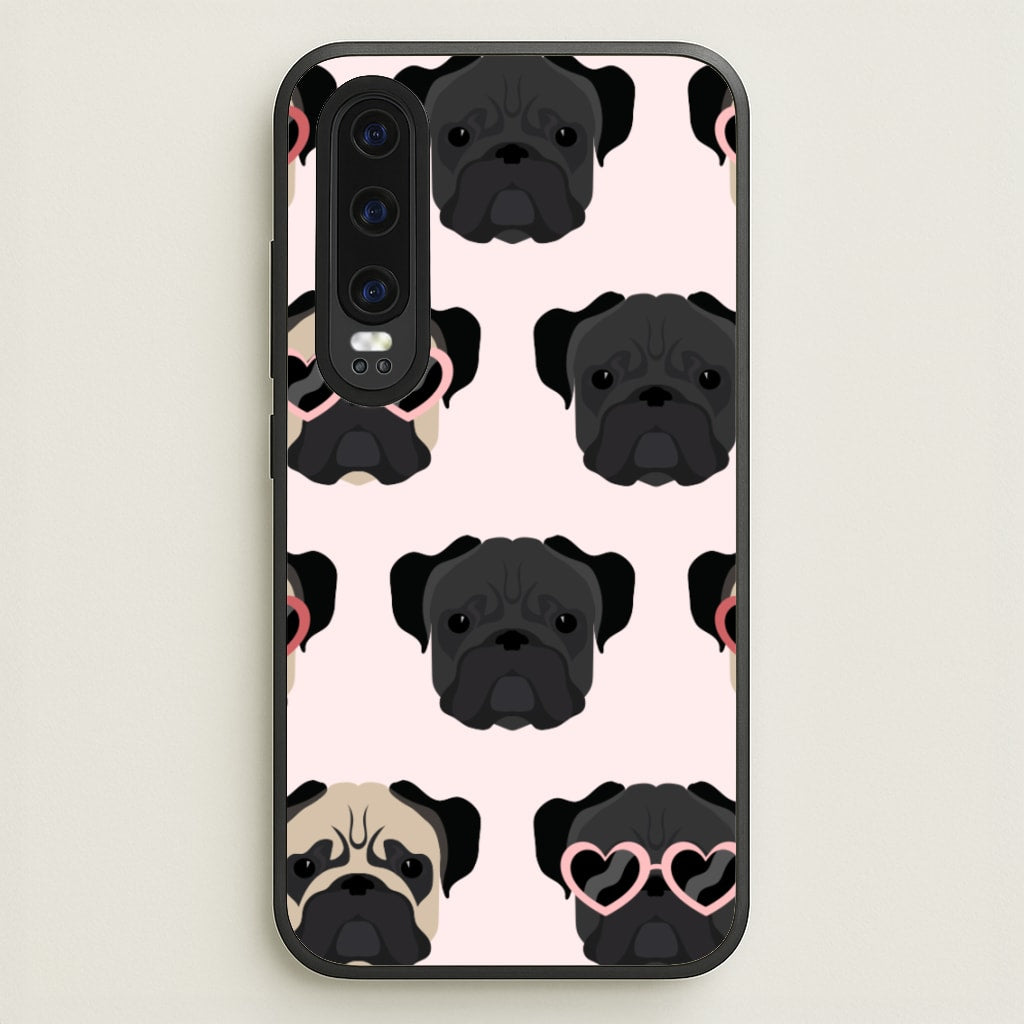 Sunny Pug Life - Dog Pattern - Dog Patterned Phone Case for Huawei P30