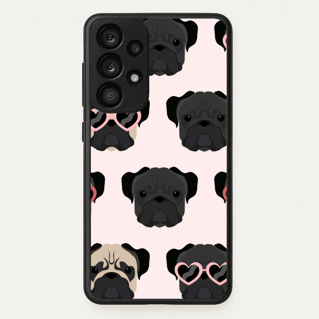 Sunny Pug Life - Dog Pattern - Dog Patterned Phone Case for Galaxy A53