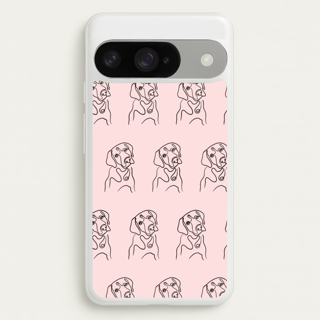 Labrador Outline - Dog Pattern Phone Case for Google Pixel 10 / 10 Pro