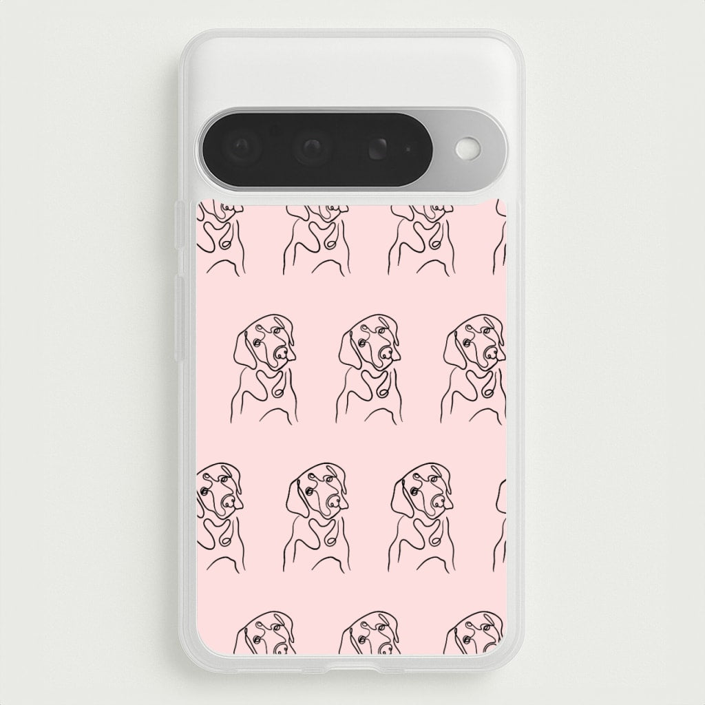 Labrador Outline - Dog Pattern Phone Case for Google Pixel 10 Pro XL