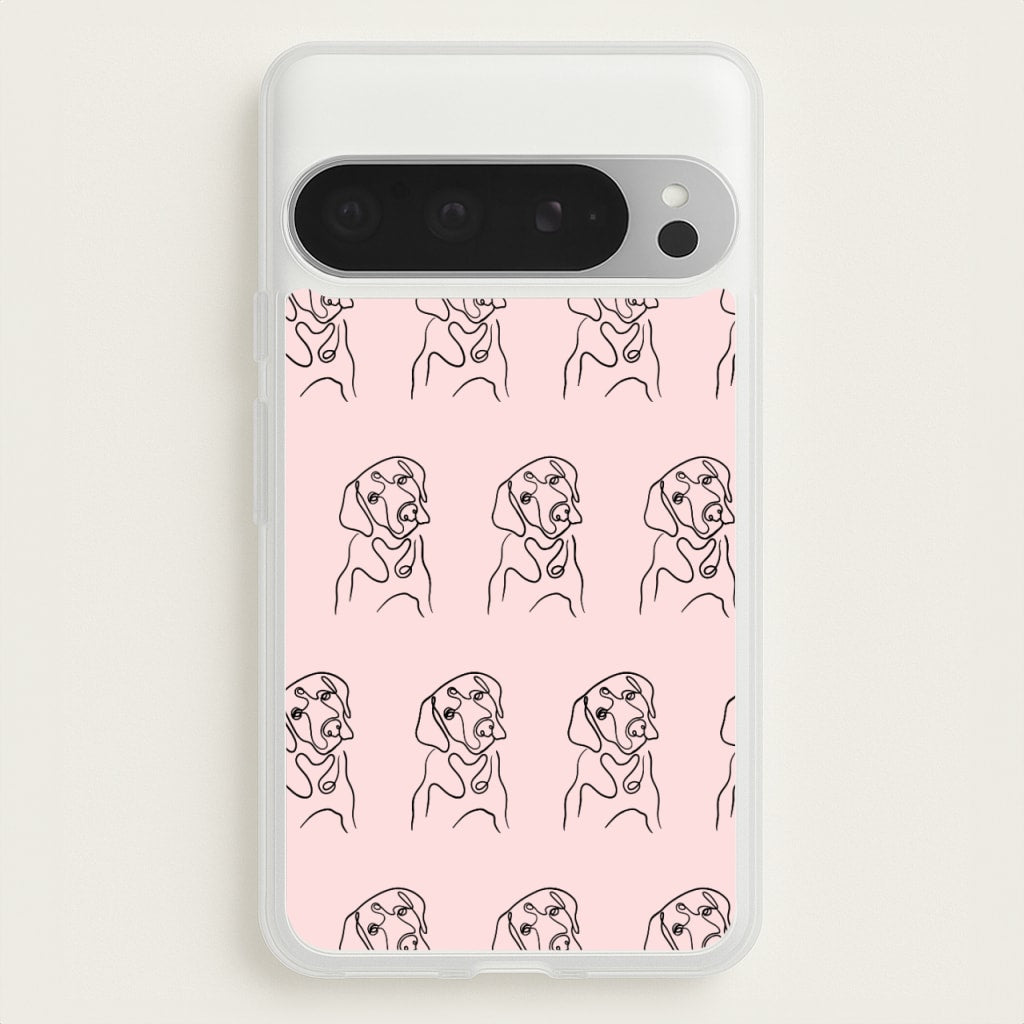 Labrador Outline - Dog Pattern - Dog Patterned Phone Case for Google Pixel 9 Pro XL