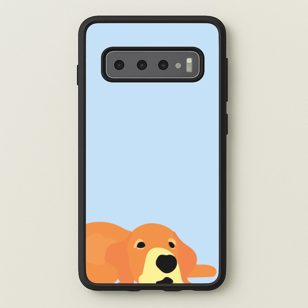 Laying and chilling - Dog Patterns - Dog Patterns Phone Case for Galaxy S10