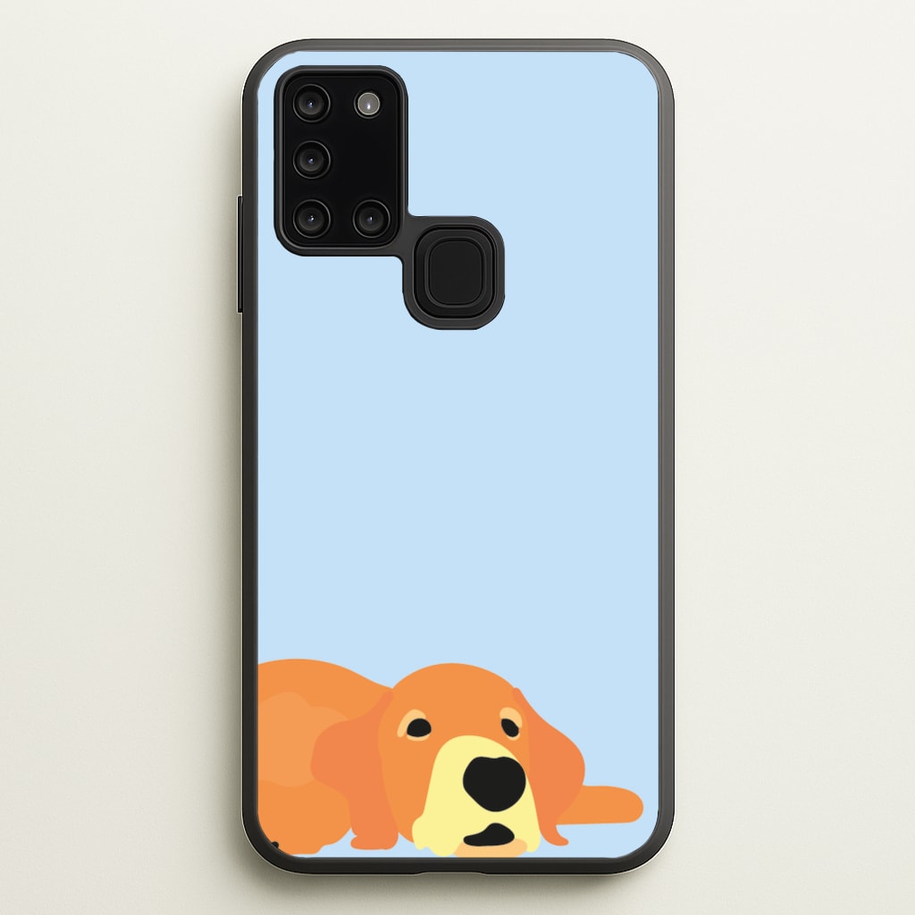 Laying and chilling - Dog Patterns - Dog Patterns Phone Case for Galaxy A21s