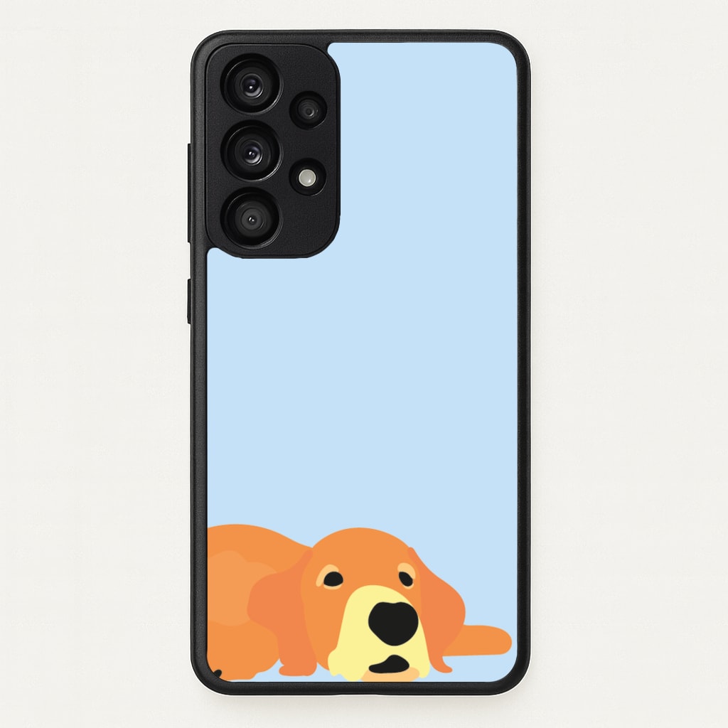 Laying and chilling - Dog Patterns - Dog Patterns Phone Case for Galaxy A33
