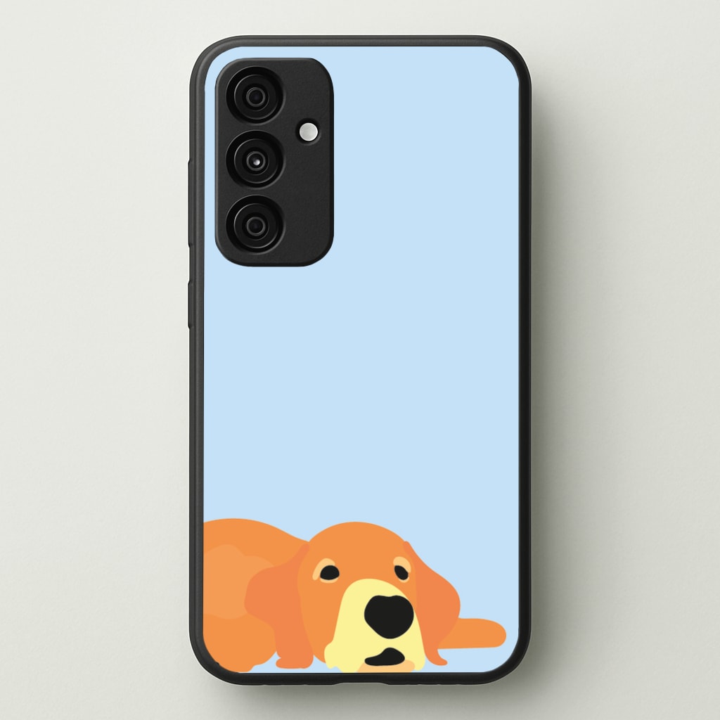 Laying and chilling - Dog Patterns - Dog Patterns Phone Case for Galaxy A35