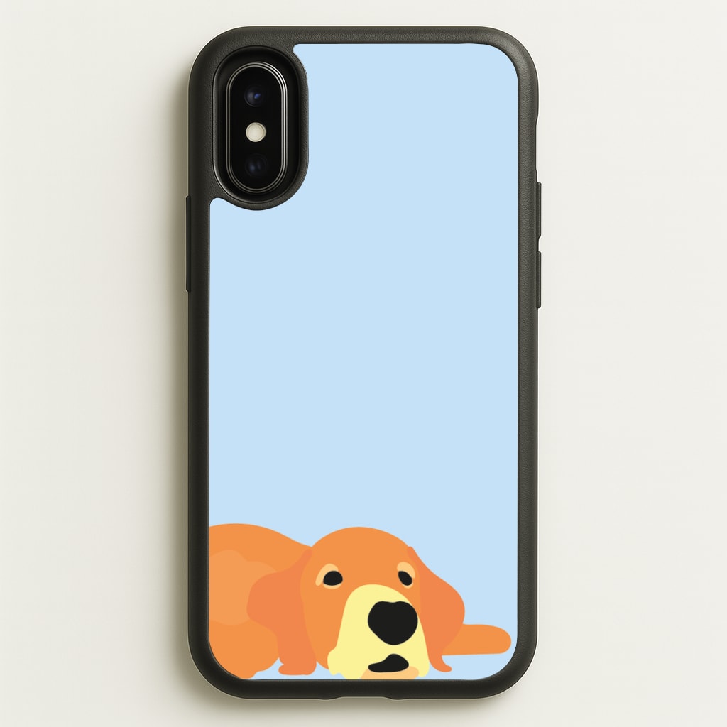Laying and chilling - Dog Patterns - Dog Patterns Phone Case for iPhone X / XS